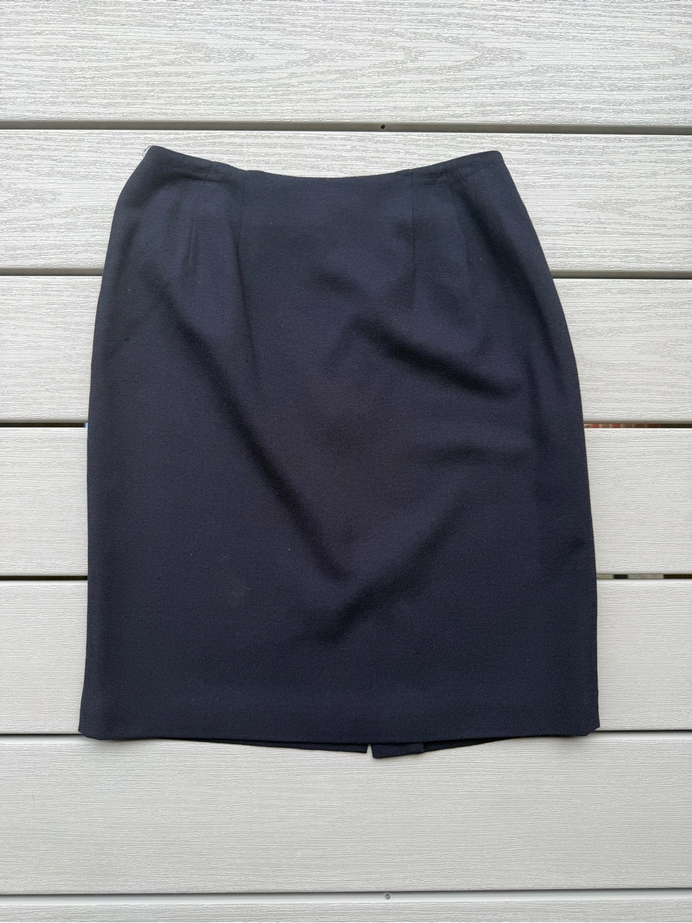 Valerie Stevens Navy-Black Classic Pencil Skirt